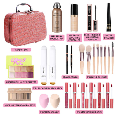 Complete Facial Beauty Makeup Tool Set