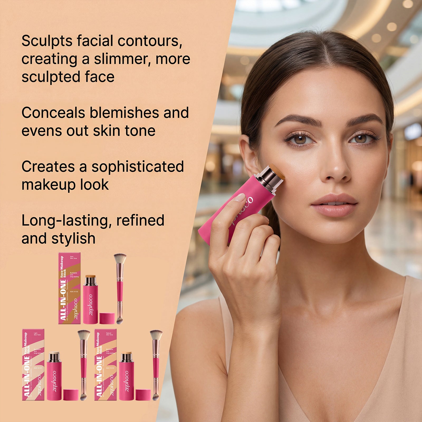 Hydrating Multi-Use Makeup Stick — Soft-Focus Finish