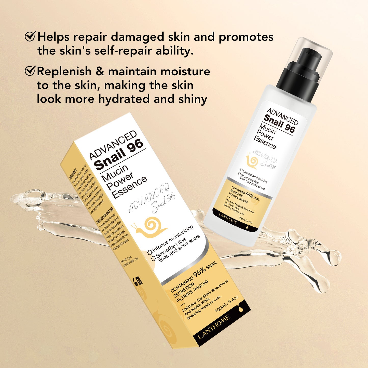 Snail Mucin Serum — Deeply Moisturising Facial Care