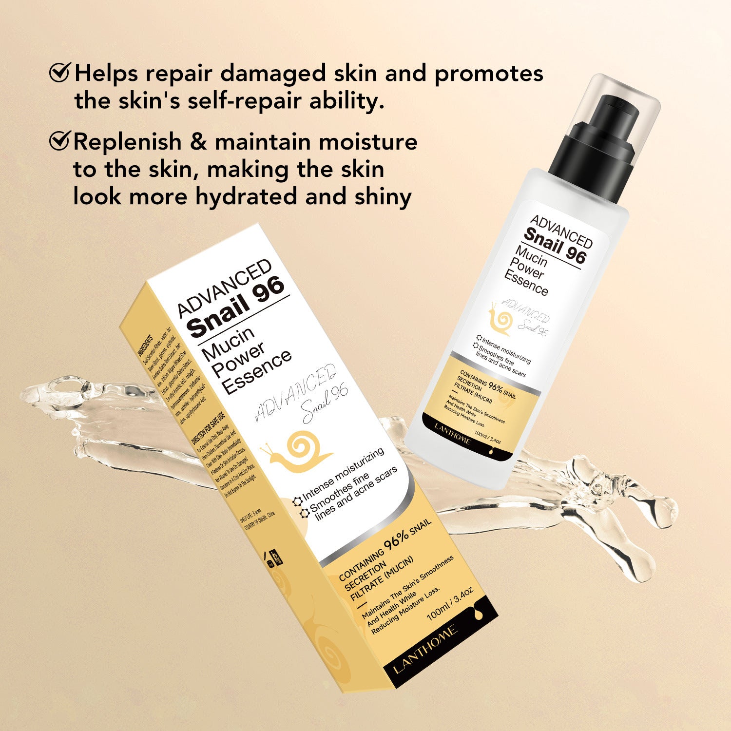 Snail Mucin Serum — Deeply Moisturising Facial Care