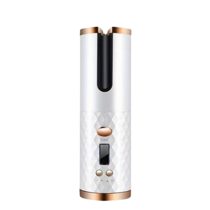 Portable Hair Curler — Cordless & Travel-Friendly - White