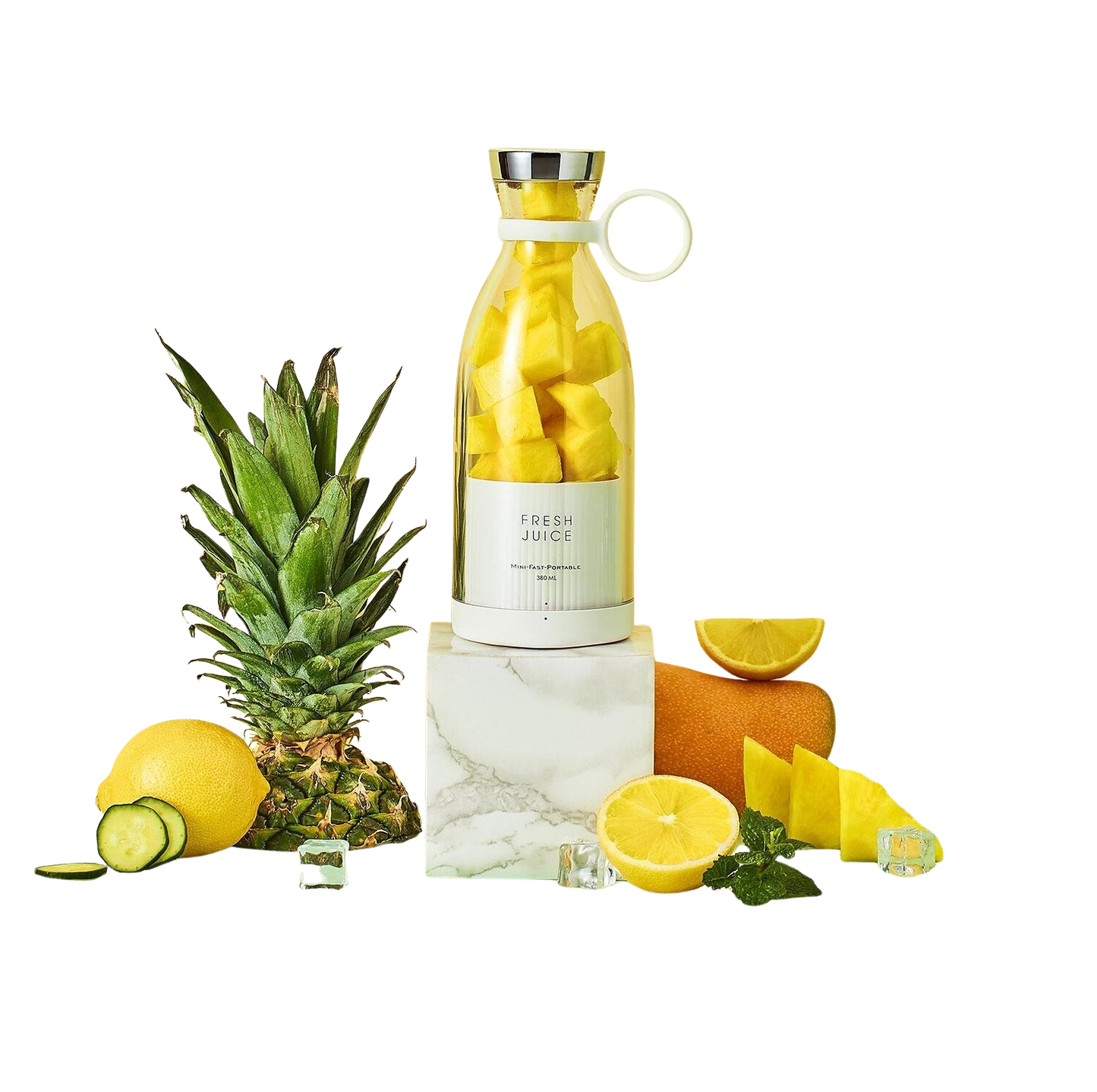 Blender Bottle — Leak-Proof Shaker for Protein & Smoothies - White