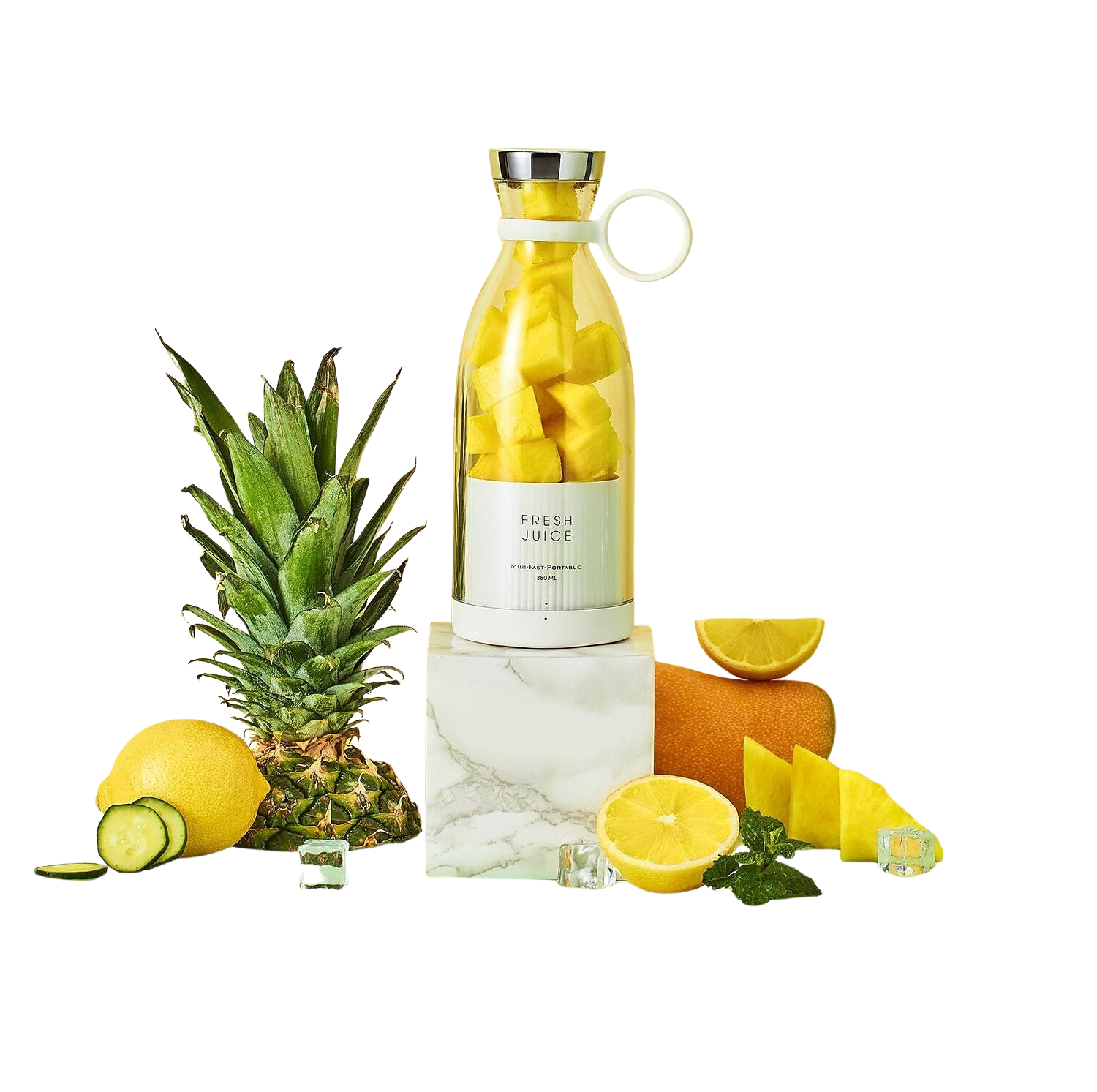 Blender Bottle — Leak-Proof Shaker for Protein & Smoothies - White