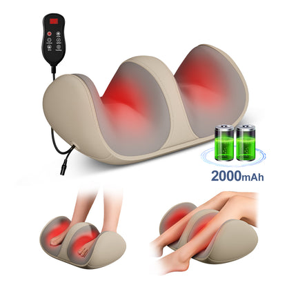 Shiatsu Foot & Calf Massager with Heat Deep Relief