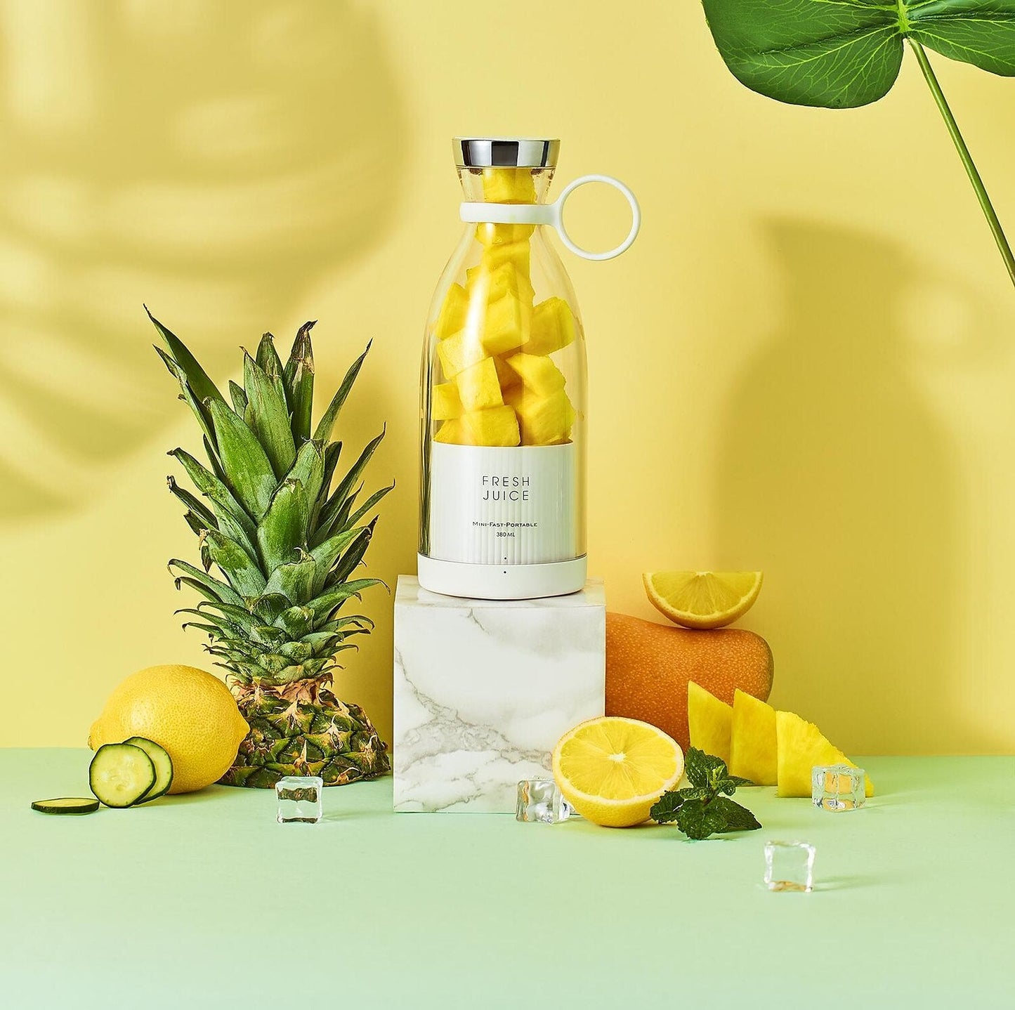 Blender Bottle — Leak-Proof Shaker for Protein & Smoothies - White