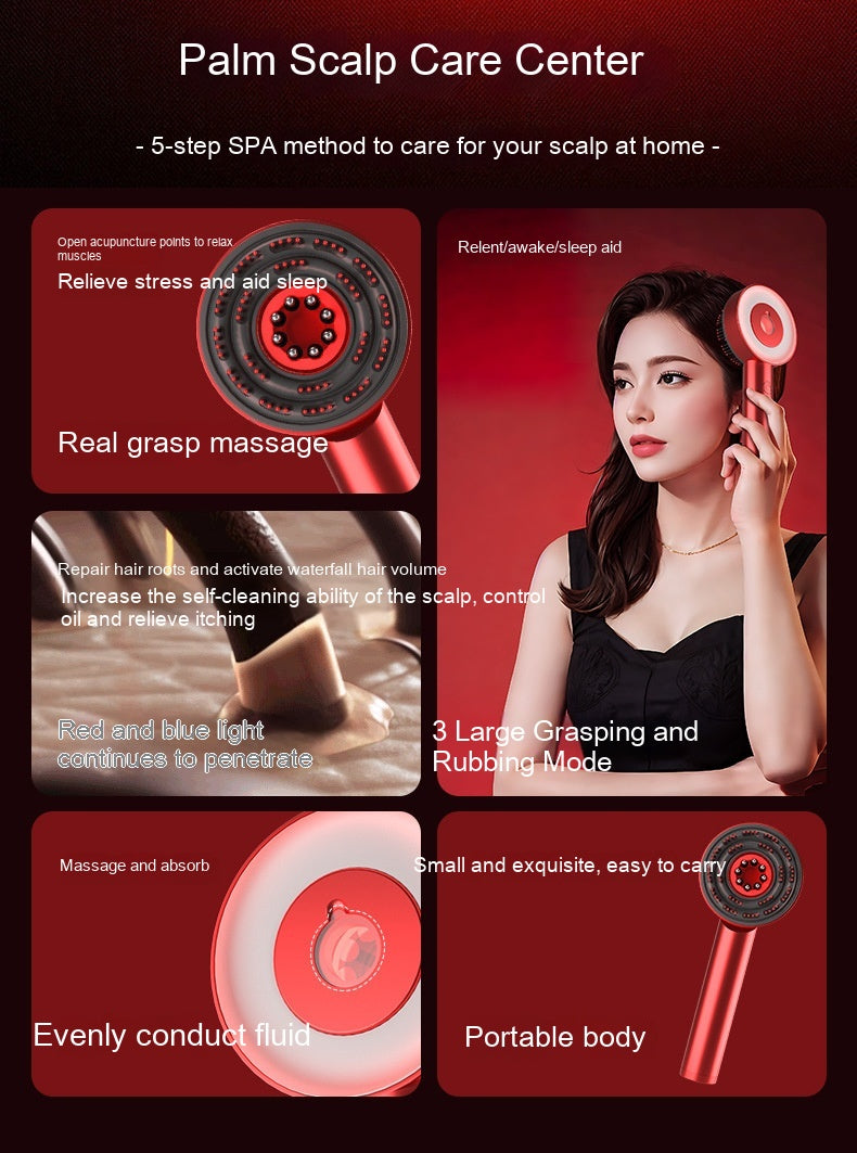 Infrared Scalp Massager Comb — Hair Care & Stimulation Set