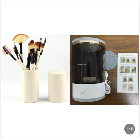 Electric Makeup Brush Cleaner - Clean Brushes, Cleaner Skin.